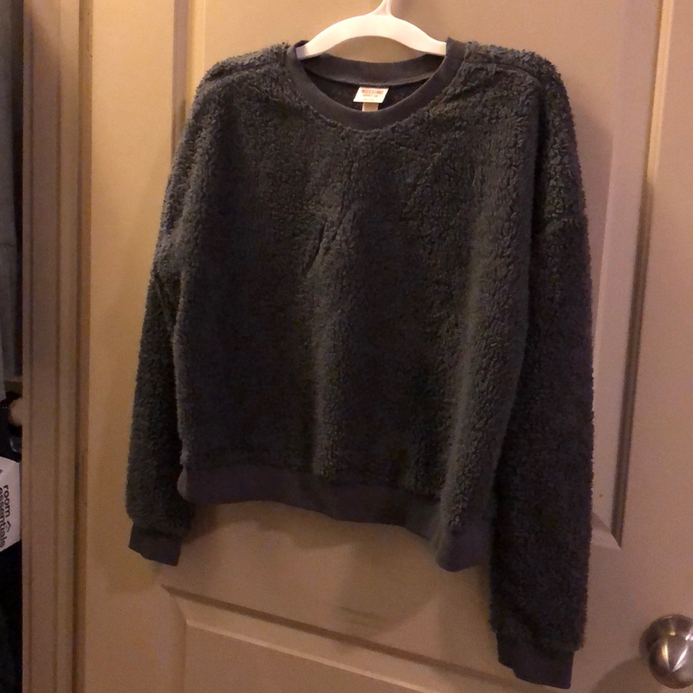 Teddy crop sweatshirt
